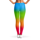 Panromantic Pride Ombre Leggings Leggings - AOP PRIDE MODE